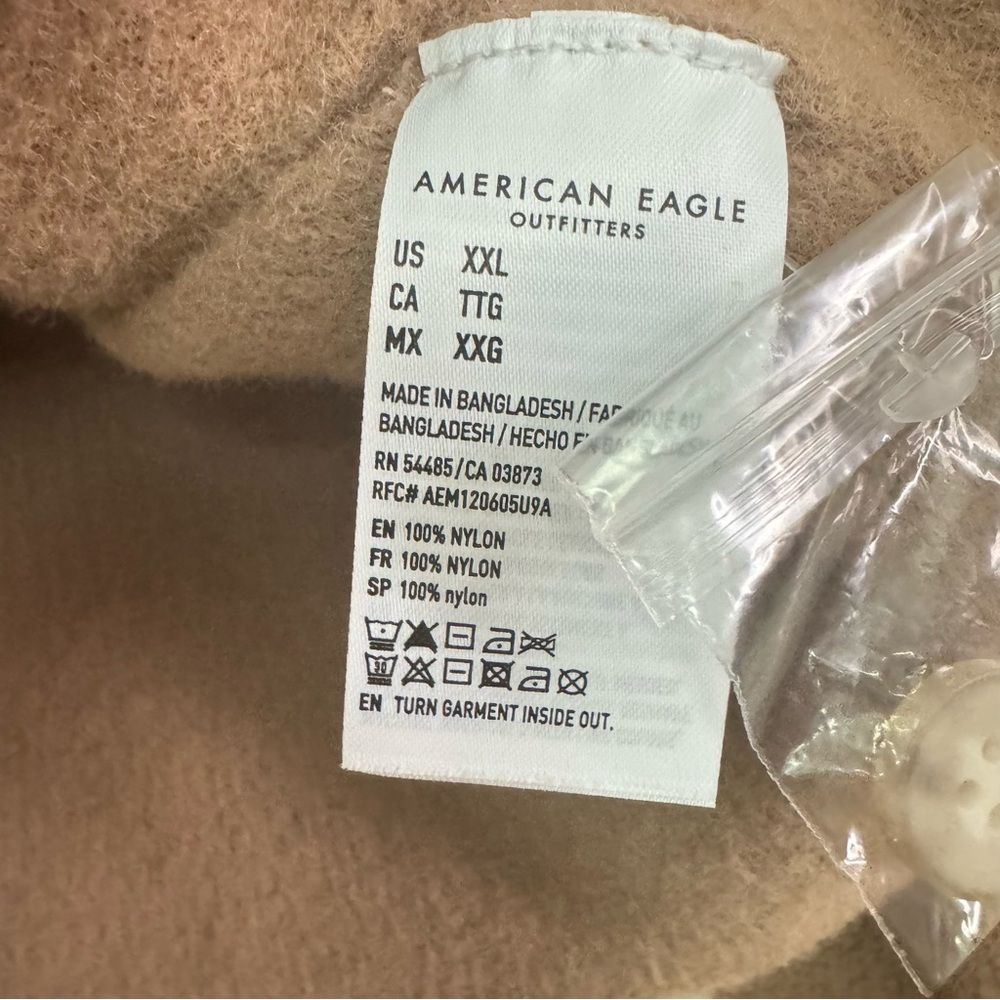 American Eagle Camel Tan Button Down Cardigan Swe… - image 4